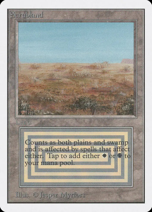 Scrubland [Unlimited Edition] - MTG Single