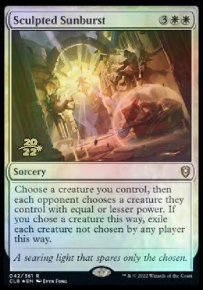 Sculpted Sunburst [Commander Legends: Battle for Baldur’s Gate Prerelease Promos] - MTG Single