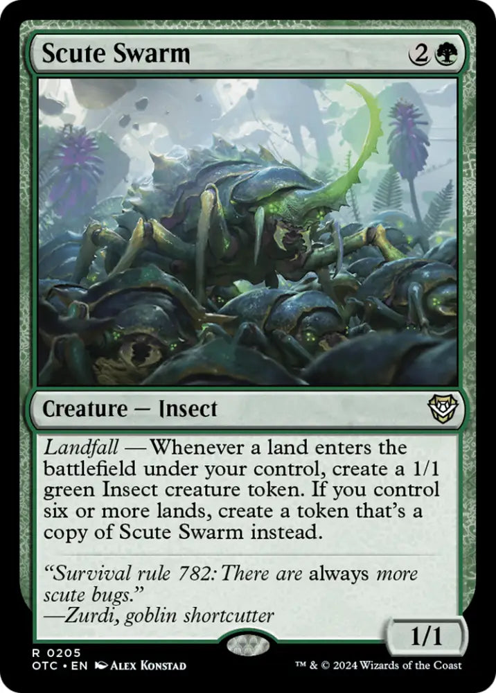 Scute Swarm [Outlaws of Thunder Junction Commander] - MTG Single