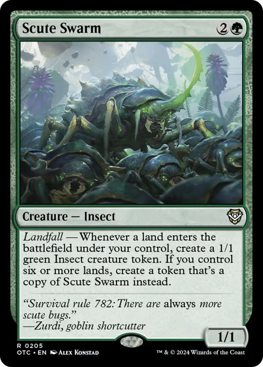 Scute Swarm [Outlaws of Thunder Junction Commander] - MTG Single