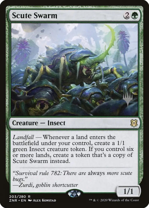 Scute Swarm (Promo Pack) [Zendikar Rising Promos] - MTG Single