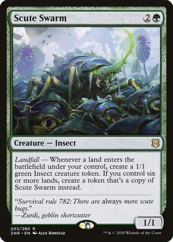 Scute Swarm [Zendikar Rising] - MTG Single