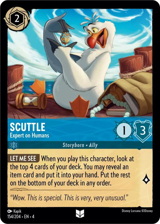 Scuttle - Expert on Humans (154/204) [Ursula’s Return] - Lorcana Single