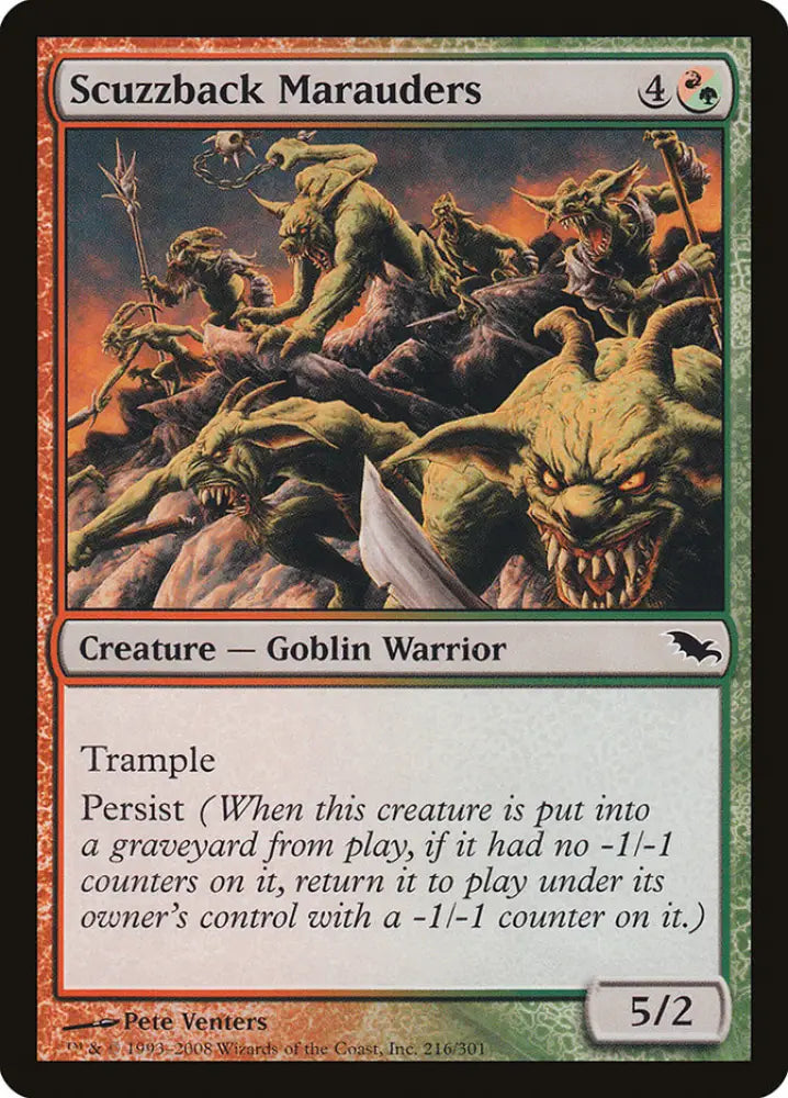 Scuzzback Marauders [Shadowmoor] - MTG Single
