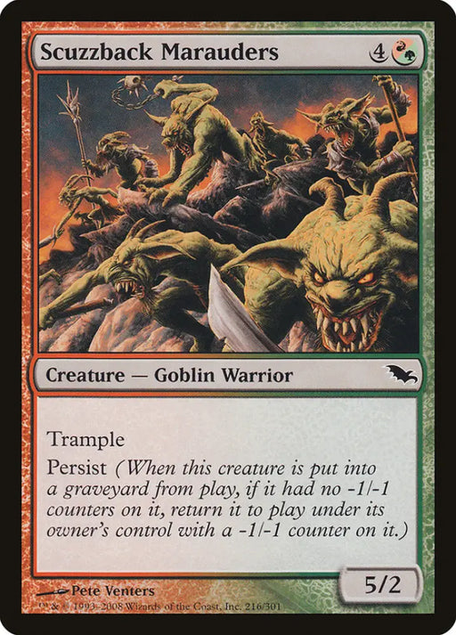 Scuzzback Marauders [Shadowmoor] - MTG Single