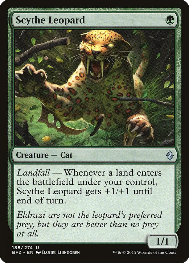 Scythe Leopard [Battle for Zendikar] - MTG Single