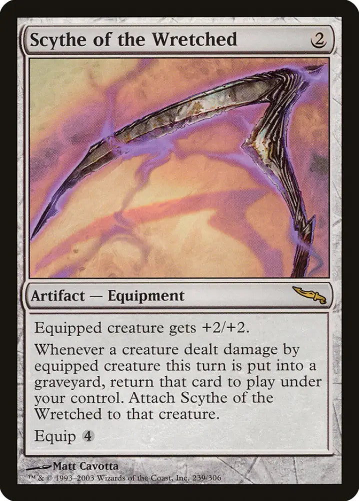 Scythe of the Wretched [Mirrodin] - MTG Single