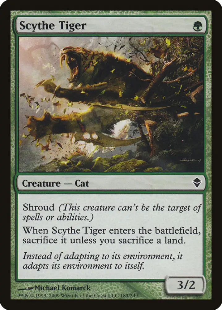 Scythe Tiger [Zendikar] - MTG Single