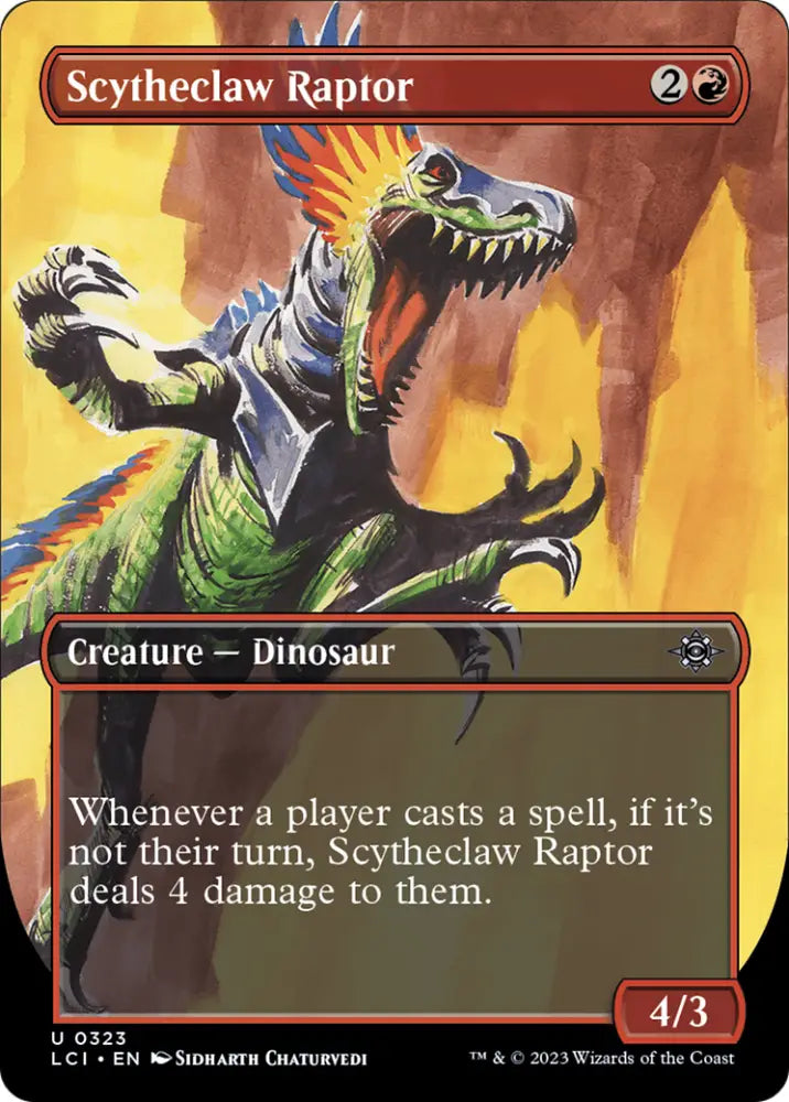 Scytheclaw Raptor (Borderless) [The Lost Caverns of Ixalan] - MTG Single