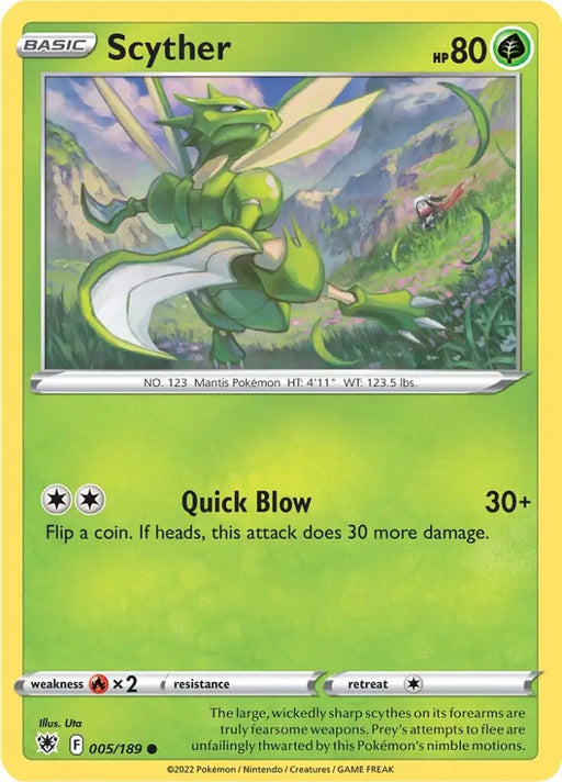 Scyther (005/189) [Sword & Shield: Astral Radiance] - Pokemon Single
