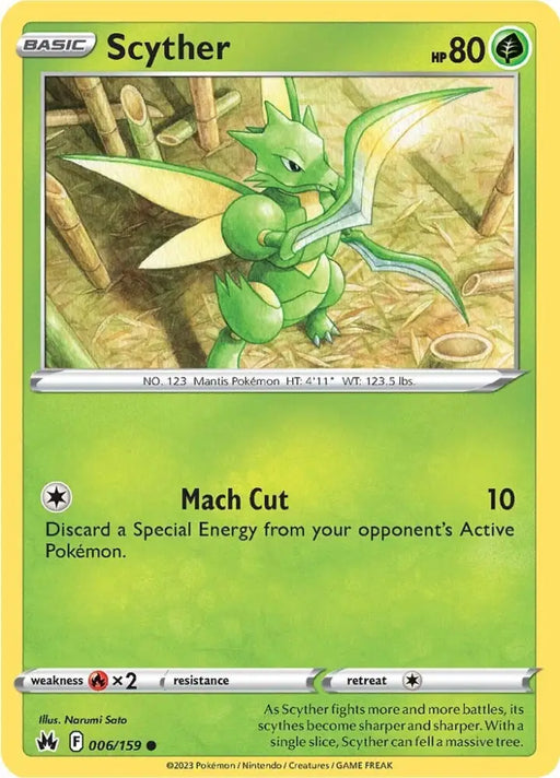 Scyther (006/159) [Sword & Shield: Crown Zenith] - Pokemon Single