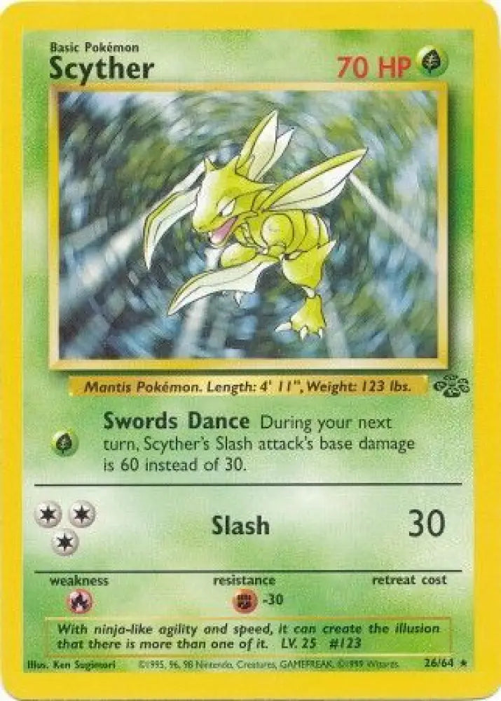 Scyther (26/64) [Jungle Unlimited] - Pokemon Single