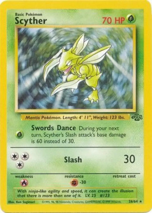 Scyther (26/64) [Jungle Unlimited] - Pokemon Single