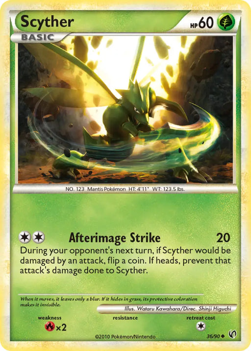 Scyther (36/90) [HeartGold & SoulSilver: Undaunted] - Pokemon Single
