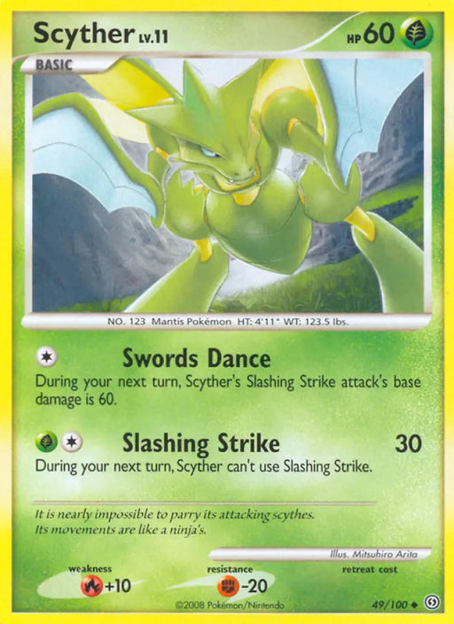Scyther (49/100) [Diamond & Pearl: Stormfront] - Pokemon Single