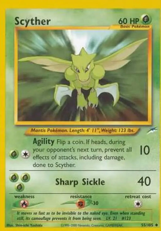 Scyther (55/105) [Neo Destiny Unlimited] - Pokemon Single