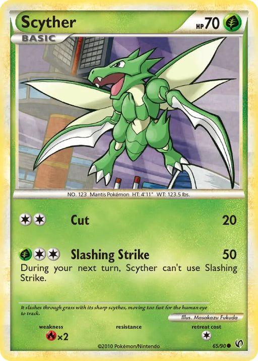 Scyther (65/90) [HeartGold & SoulSilver: Undaunted] - Pokemon Single