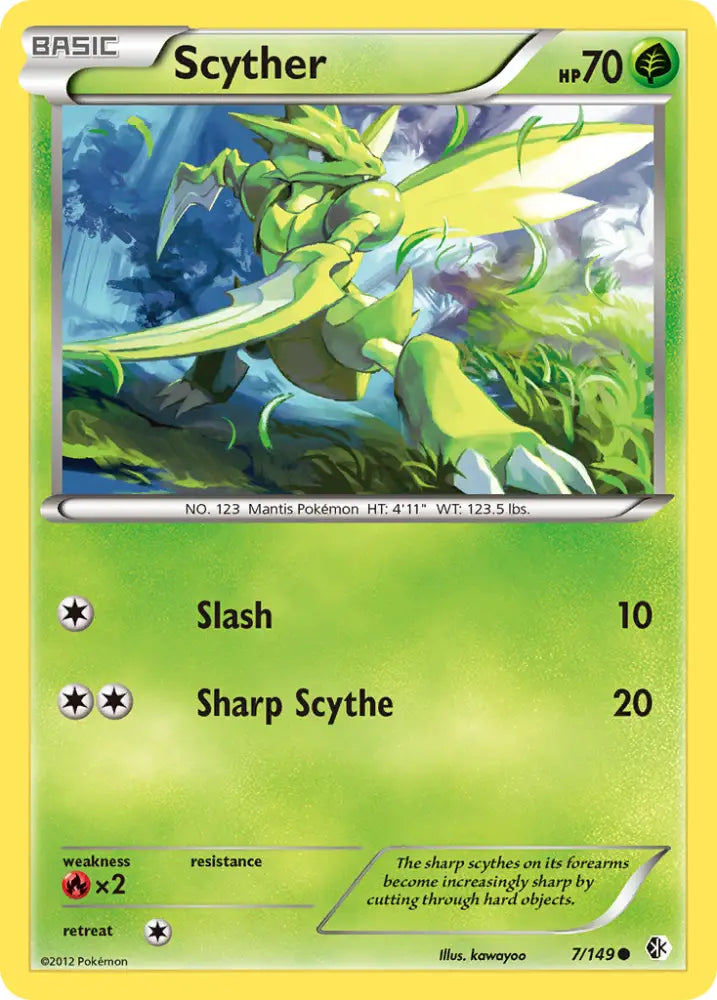 Scyther (7/149) [Black & White: Boundaries Crossed] - Pokemon Single