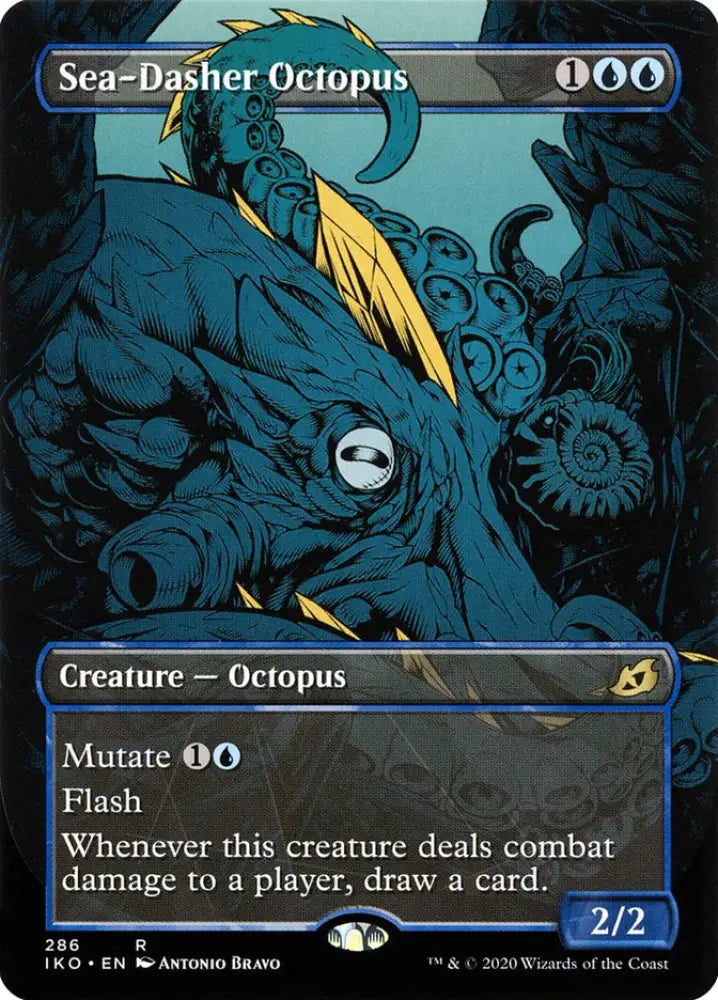 Sea-Dasher Octopus (Showcase) [Ikoria: Lair of Behemoths] - MTG Single