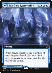 Sea Gate Restoration // Sea Gate Reborn (Extended Art) [Zendikar Rising] - MTG Single
