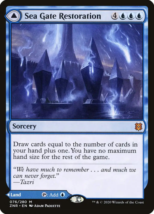 Sea Gate Restoration // Sea Gate Reborn [Zendikar Rising] - MTG Single