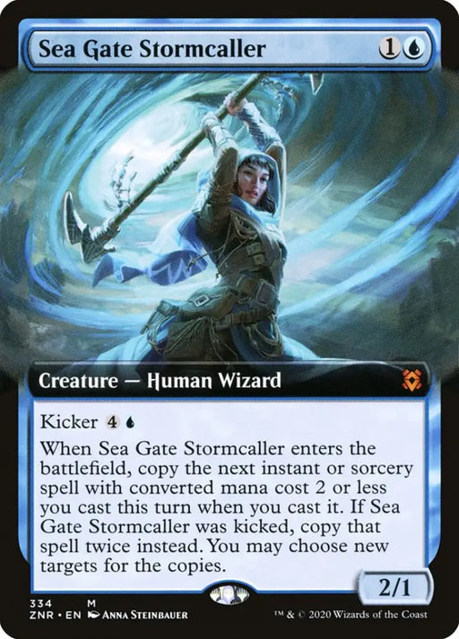 Sea Gate Stormcaller (Extended Art) [Zendikar Rising] - MTG Single