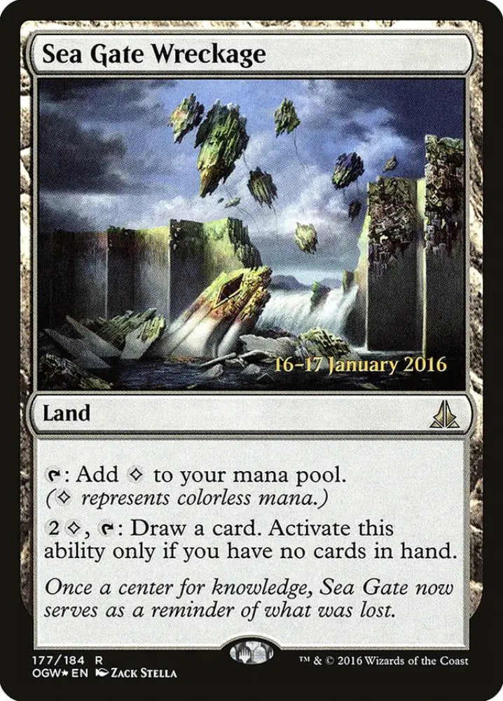 Sea Gate Wreckage [Oath of the Gatewatch Prerelease Promos] - MTG Single