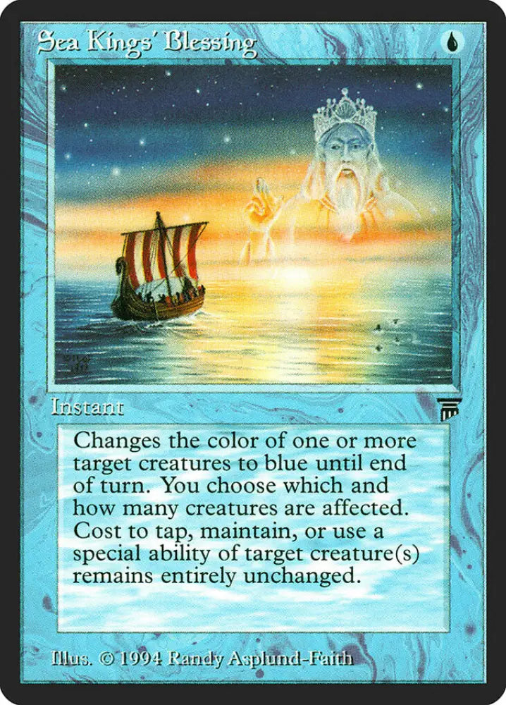 Sea Kings’ Blessing [Legends] - MTG Single