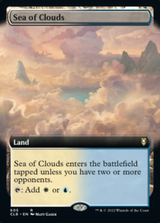 Sea of Clouds (Extended Art) [Commander Legends: Battle for Baldur’s Gate] - MTG Single