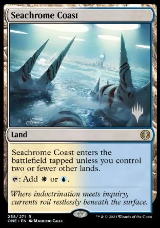 Seachrome Coast (Promo Pack) [Phyrexia: All Will Be One Promos] - MTG Single