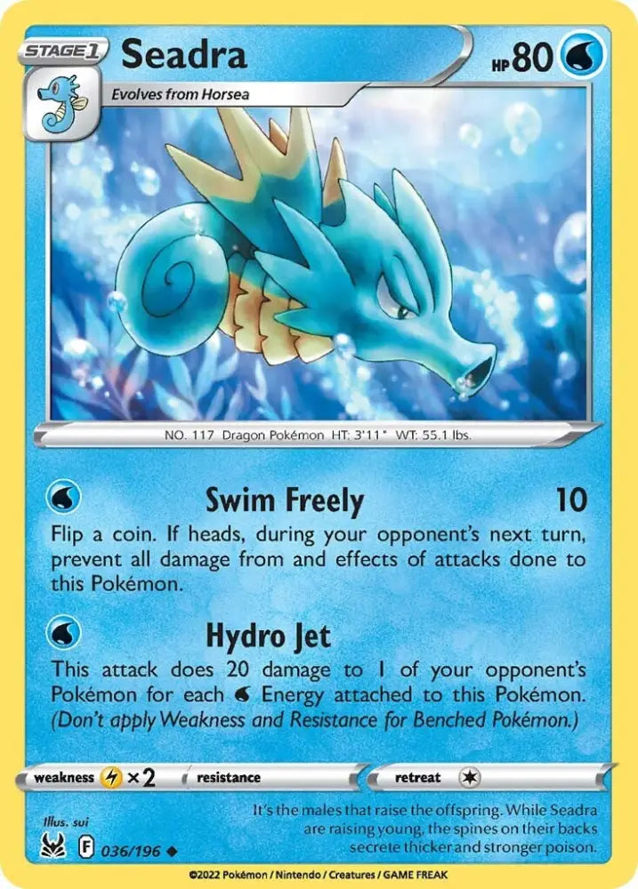Seadra (036/196) [Sword & Shield: Lost Origin] - Pokemon Single