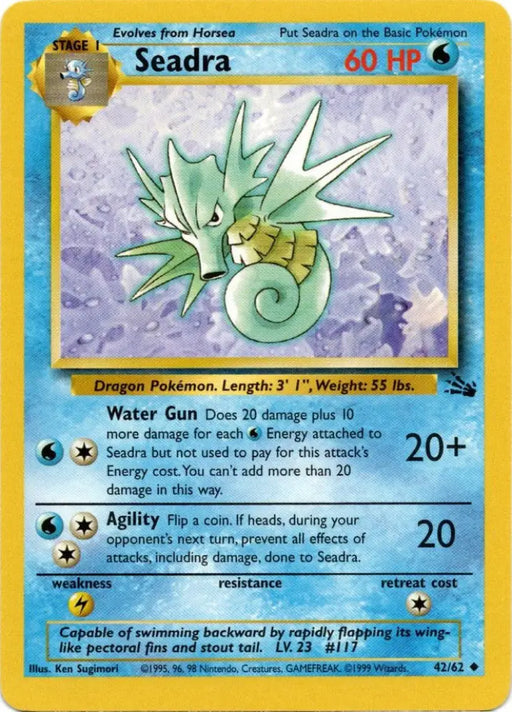 Seadra (42/62) [Fossil Unlimited] - Pokemon Single