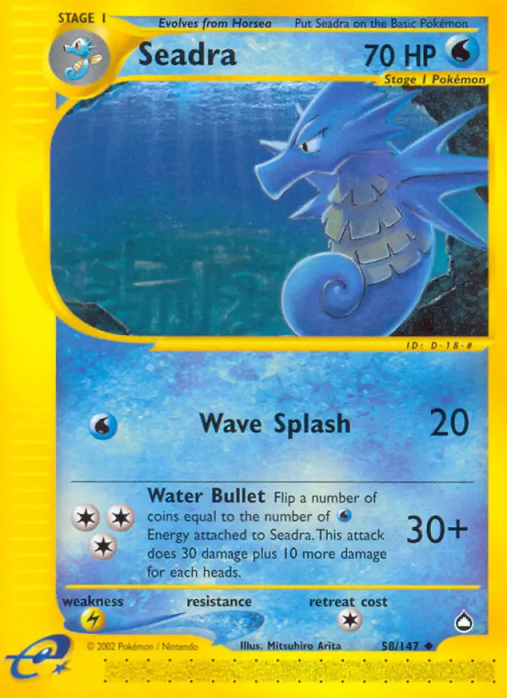 Seadra (58/147) [Aquapolis] - Pokemon Single