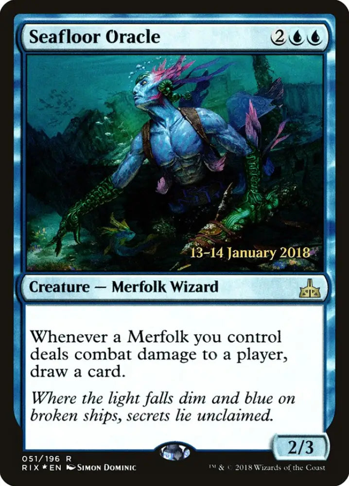 Seafloor Oracle [Rivals of Ixalan Prerelease Promos] - MTG Single