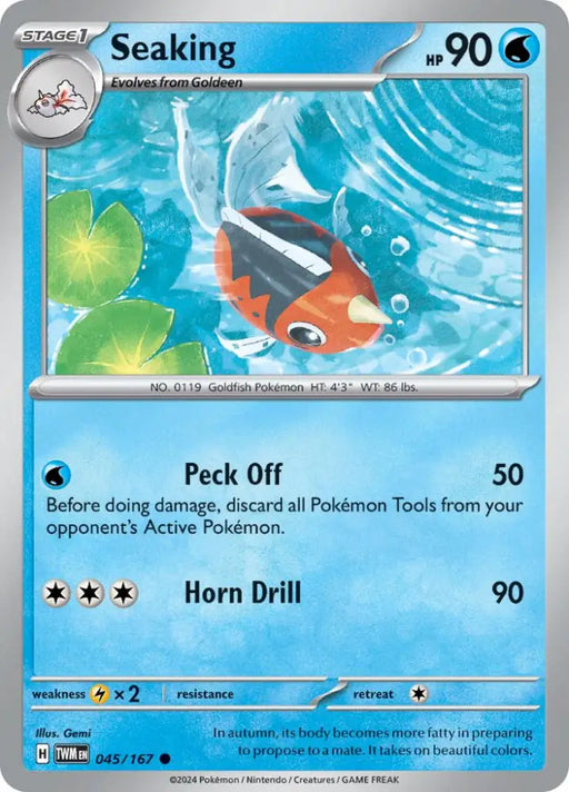 Seaking (045/167) [Scarlet & Violet: Twilight Masquerade] - Pokemon Single
