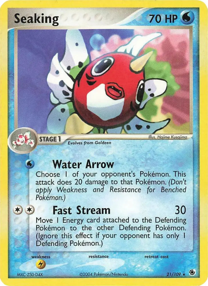 Seaking (21/109) [EX: Battle Stadium] - Pokemon Single