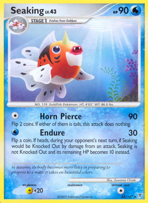 Seaking (43/147) [Platinum: Supreme Victors] - Pokemon Single