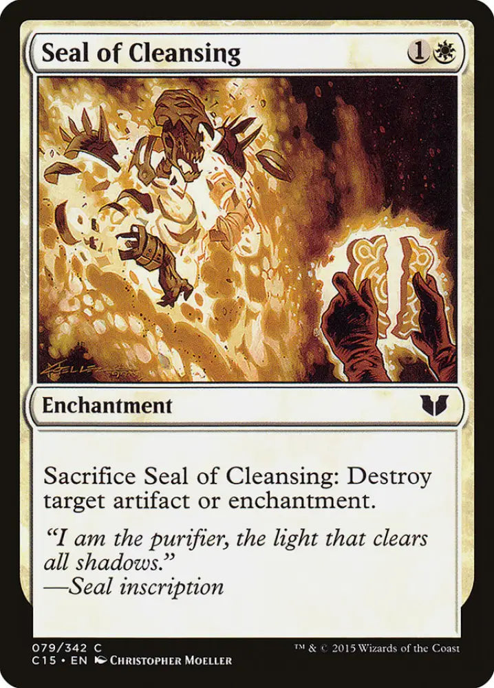 Seal of Cleansing [Commander 2015] - MTG Single