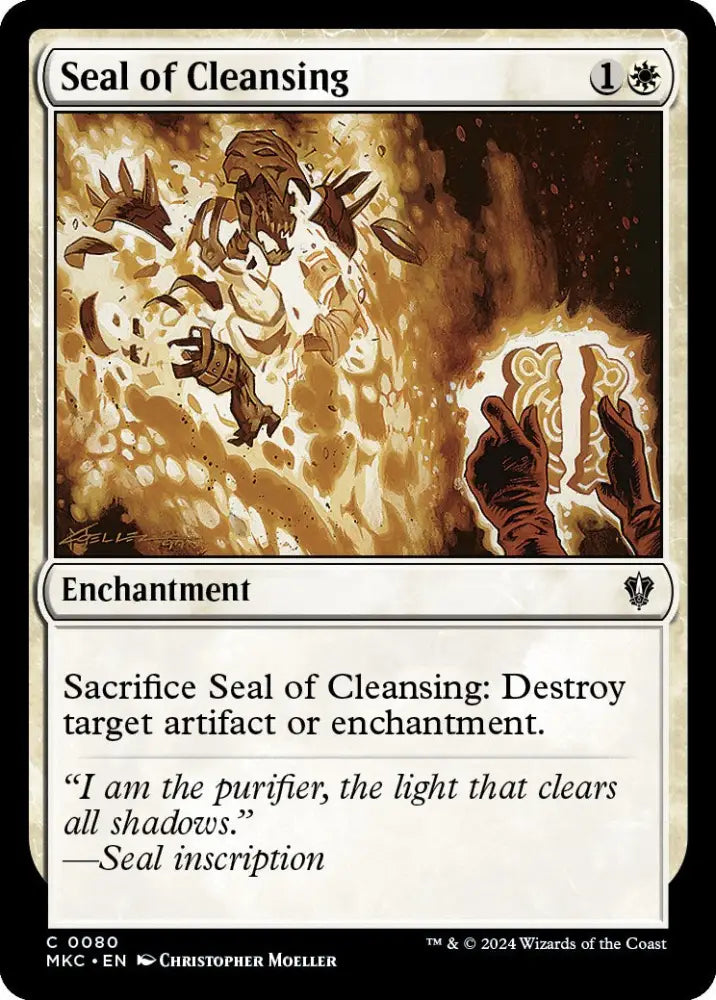Seal of Cleansing [Murders at Karlov Manor Commander] - MTG Single