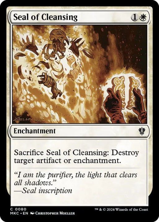 Seal of Cleansing [Murders at Karlov Manor Commander] - MTG Single