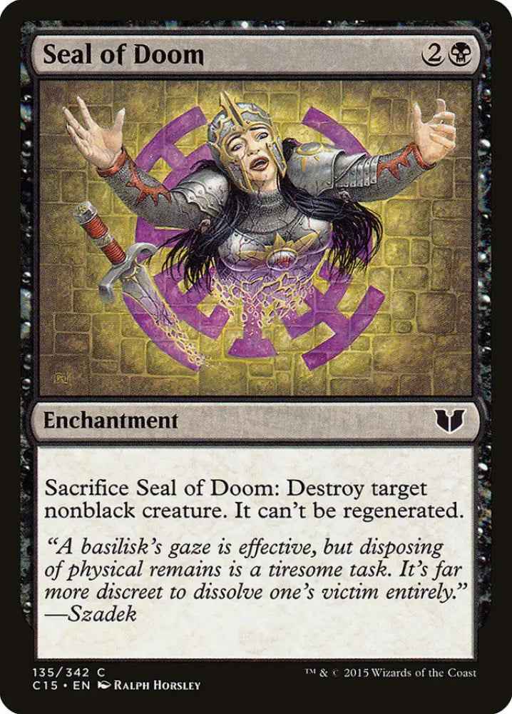 Seal of Doom [Commander 2015] - MTG Single