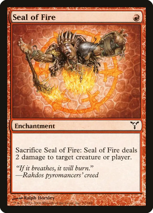 Seal of Fire [Dissension] - MTG Single