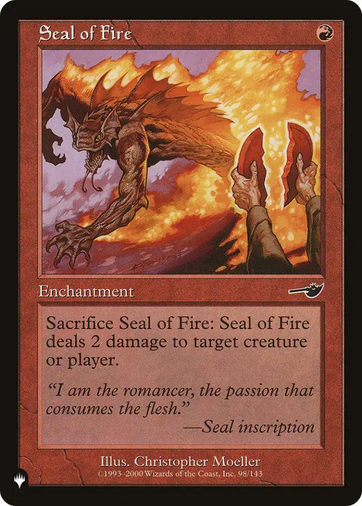 Seal of Fire [The List] - MTG Single