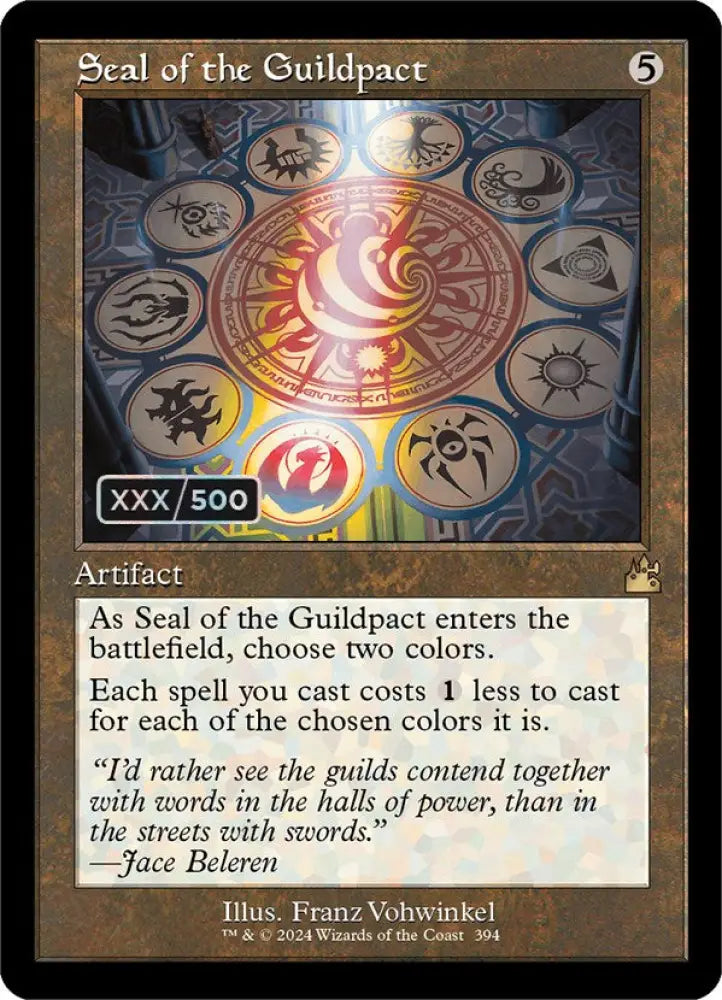 Seal of the Guildpact (Retro) (Serialized) [Ravnica Remastered] - MTG Single