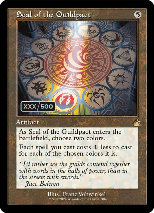 Seal of the Guildpact (Retro) (Serialized) [Ravnica Remastered] - MTG Single