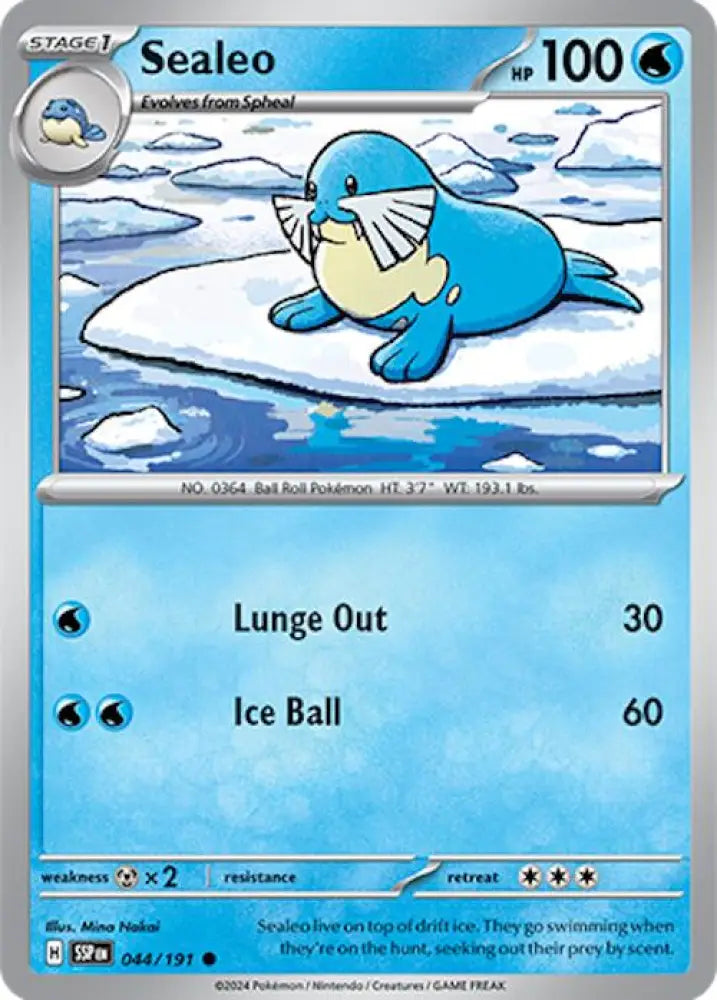 Sealeo (044/191) [Scarlet & Violet: Surging Sparks] - Pokemon Single