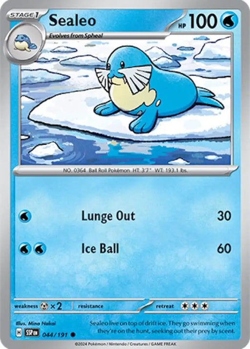 Sealeo (044/191) [Scarlet & Violet: Surging Sparks] - Pokemon Single