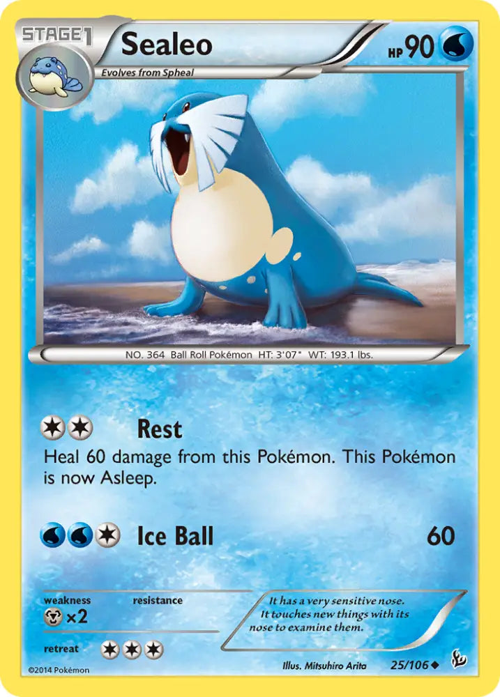 Sealeo (25/106) [XY: Flashfire] - Pokemon Single