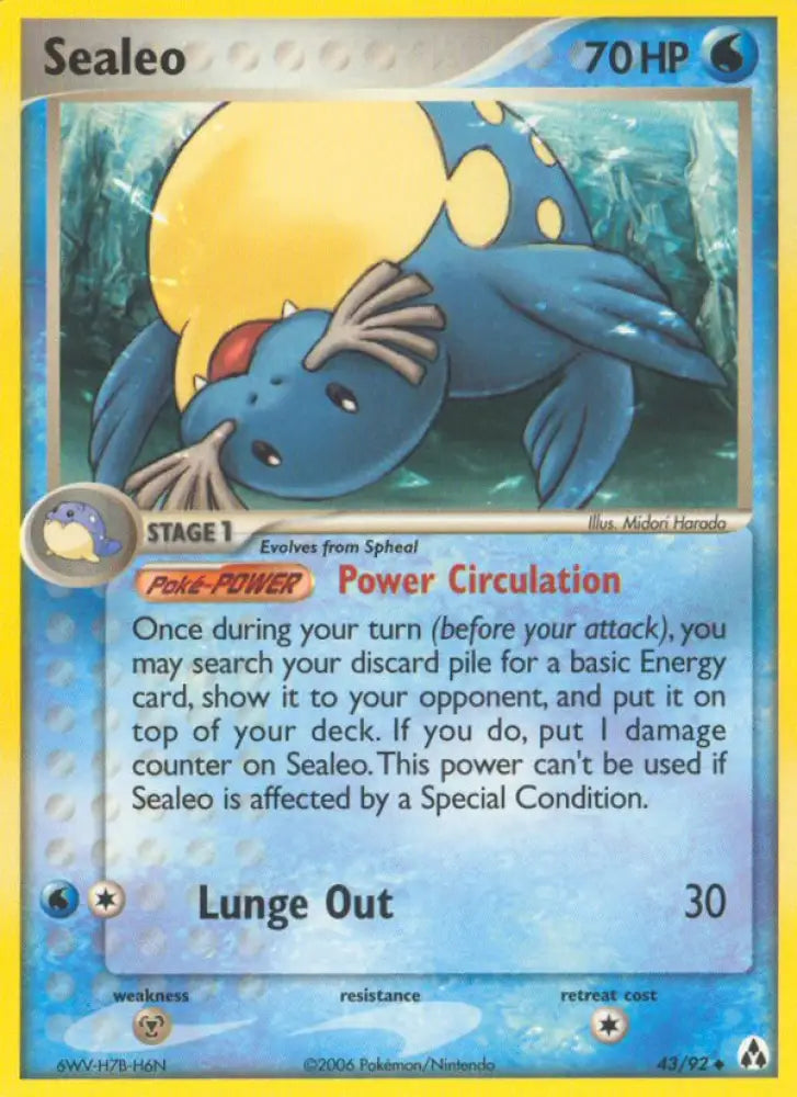Sealeo (43/92) [EX: Legend Maker] - Pokemon Single