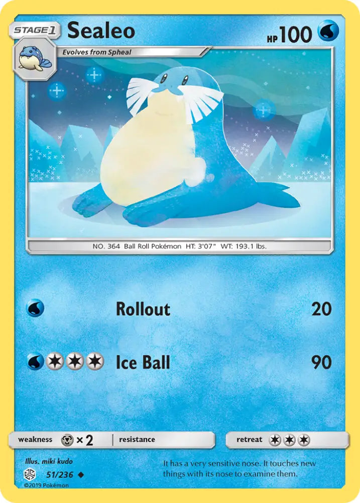 Sealeo (51/236) [Sun & Moon: Cosmic Eclipse] - Pokemon Single